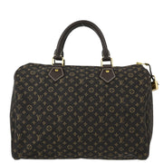 Louis Vuitton Brown Monogram Mini Lin Speedy 30 Handbag M95224