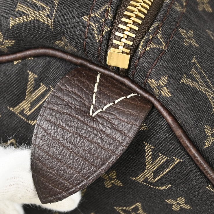 Louis Vuitton Brown Monogram Mini Lin Speedy 30 Handbag M95224