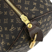 Louis Vuitton Brown Monogram Mini Lin Speedy 30 Handbag M95224