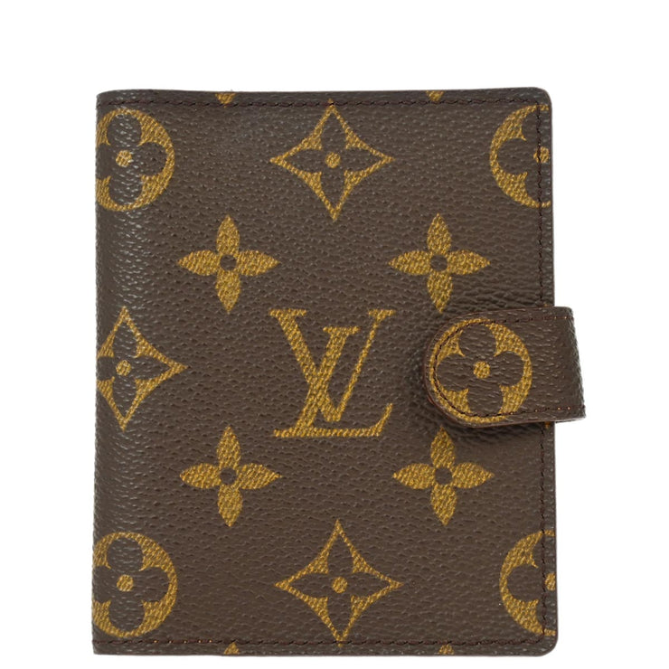 Louis Vuitton Monogram Agenda Mini Notebook Cover R20007 Small Good