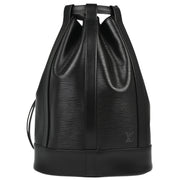 Louis Vuitton Black Epi Randonnee PM Bucket Shoulder Bag M52352