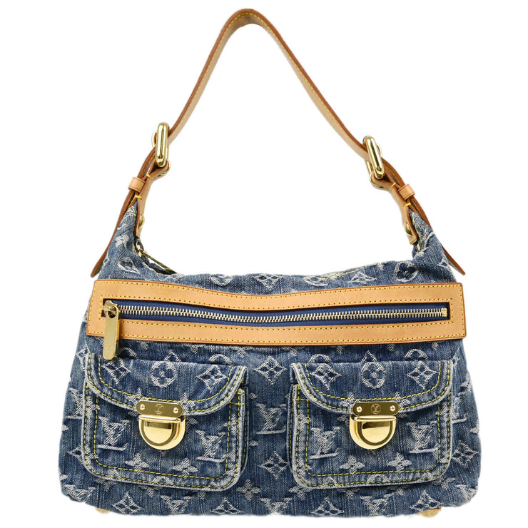 Louis Vuitton Blue Monogram Denim Baggy PM Shoulder Bag M95049