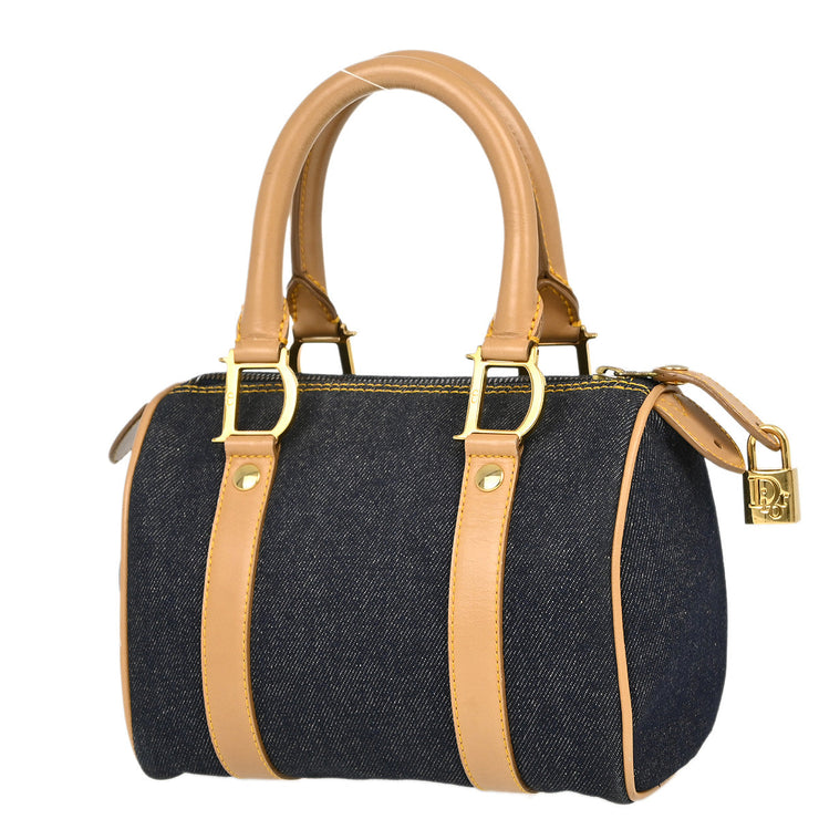 Christian Dior Navy Denim Handbag