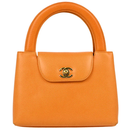 Chanel Orange Caviar Handbag