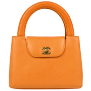 Chanel Orange Caviar Handbag