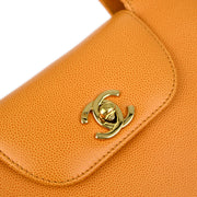 Chanel Orange Caviar Handbag