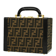 Fendi Brown Black Zucca Makeup Box