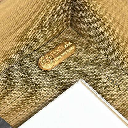 Fendi Brown Black Zucca Makeup Box