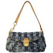 Louis Vuitton Blue Monogram Denim Mini Pleaty Raye Handbag M95333