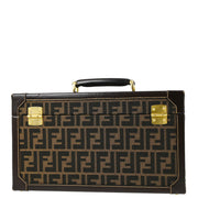 Fendi Brown Zucca Makeup Cosmetic Handbag Box