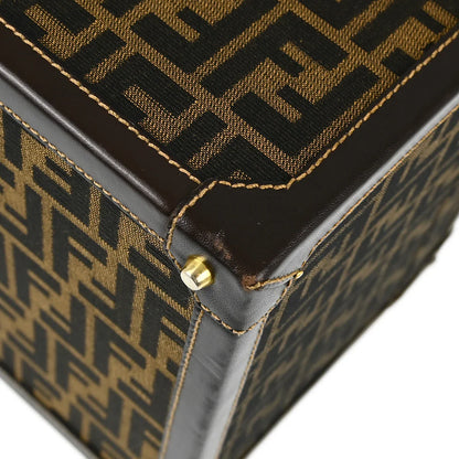 Fendi Brown Zucca Makeup Cosmetic Handbag Box