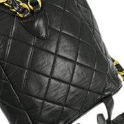 Chanel Black Lambskin Duma Backpack Small