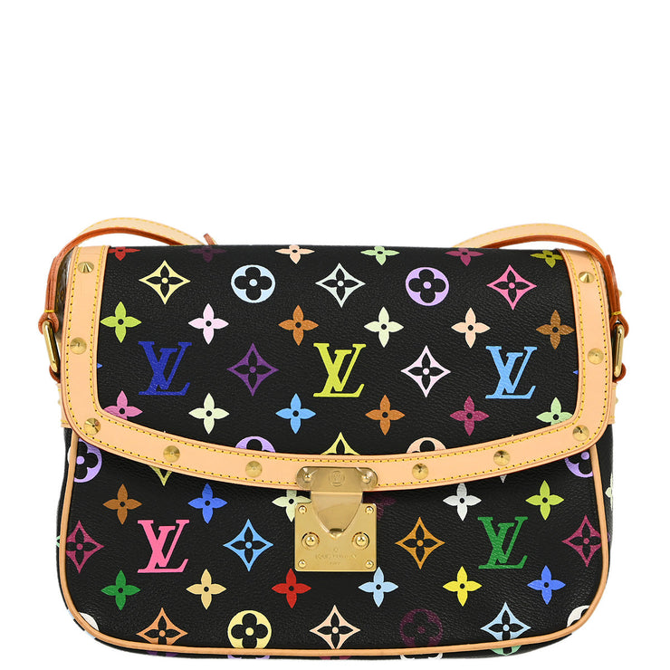 Louis Vuitton Black Multicolor Sologne Shoulder Bag M92639