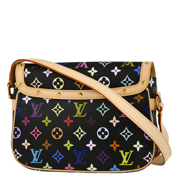 Louis Vuitton Black Multicolor Sologne Shoulder Bag M92639