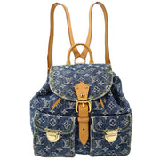 Louis Vuitton 2006 Blue Monogram Denim Sac a Dos GM Backpack M95056