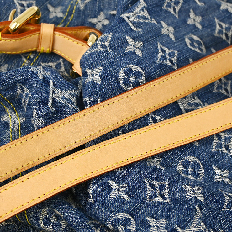 Louis Vuitton 2006 Blue Monogram Denim Sac a Dos GM Backpack M95056