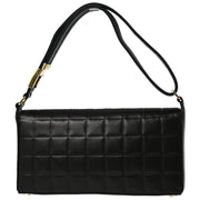 Chanel Black Lambskin Choco Bar Shoulder Bag