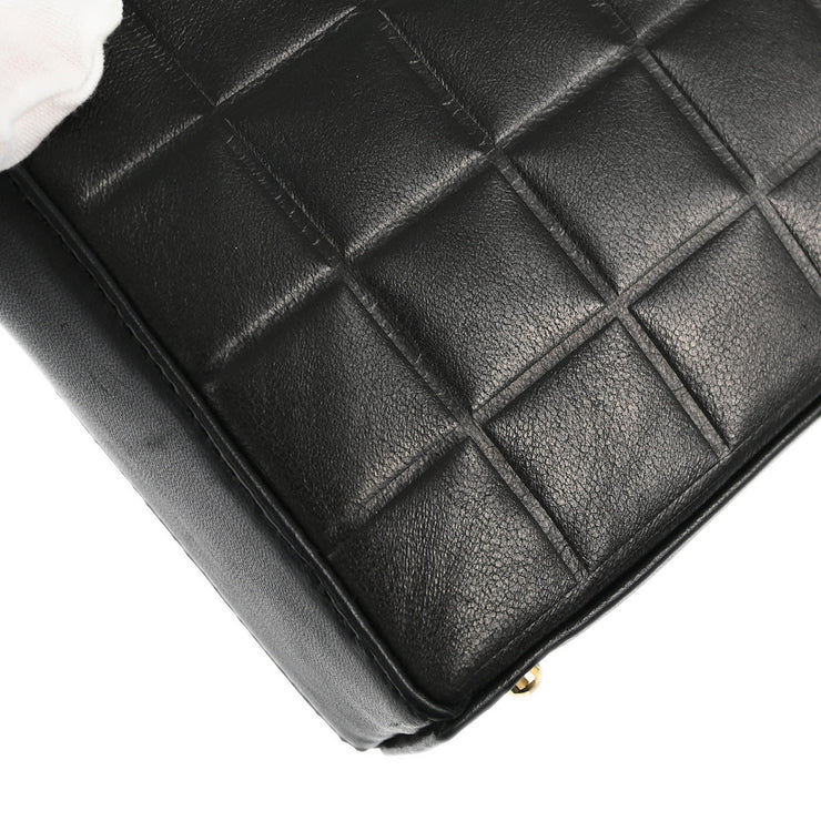 Chanel Black Lambskin Choco Bar Shoulder Bag