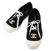 Chanel * Black White Sneakers #37