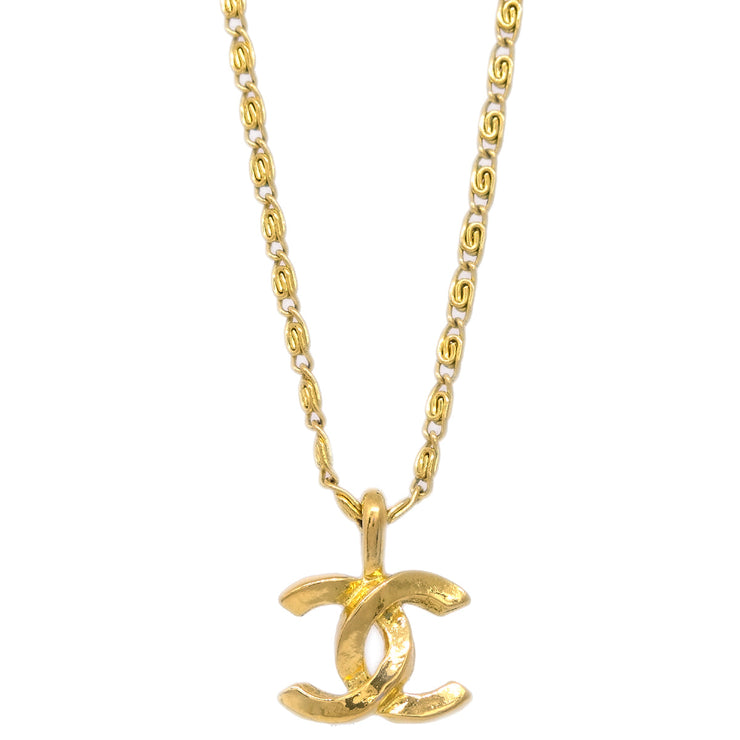 Chanel Gold CC Chain Pendant Necklace 1982