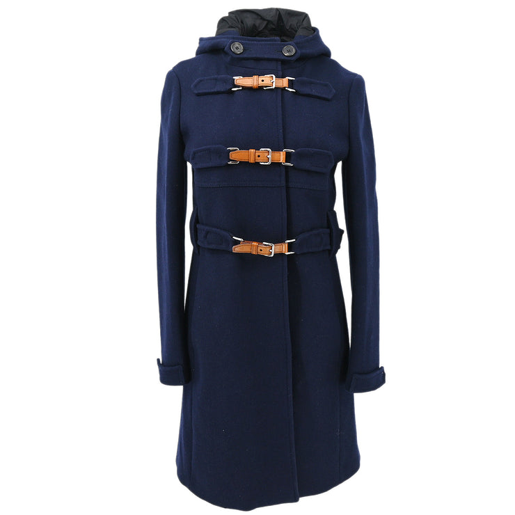 Prada Duffel Coat Navy #42