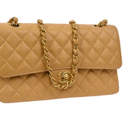 Chanel Beige Caviar Medium Classic Double Flap Bag