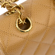 Chanel Beige Caviar Medium Classic Double Flap Bag