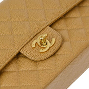 Chanel Beige Caviar Medium Classic Double Flap Bag