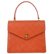 Chanel 1997-1999 Orange Caviar Handbag