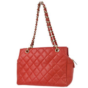 Chanel Red Caviar Petite Timeless Tote PTT Chain Handbag