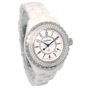 Chanel Ref.H0967 J12 34mm Quartz Watch Ceramic Diamond