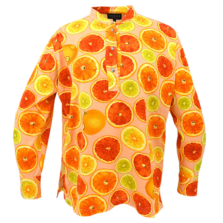 Gucci Blouse Shirt Orange #M