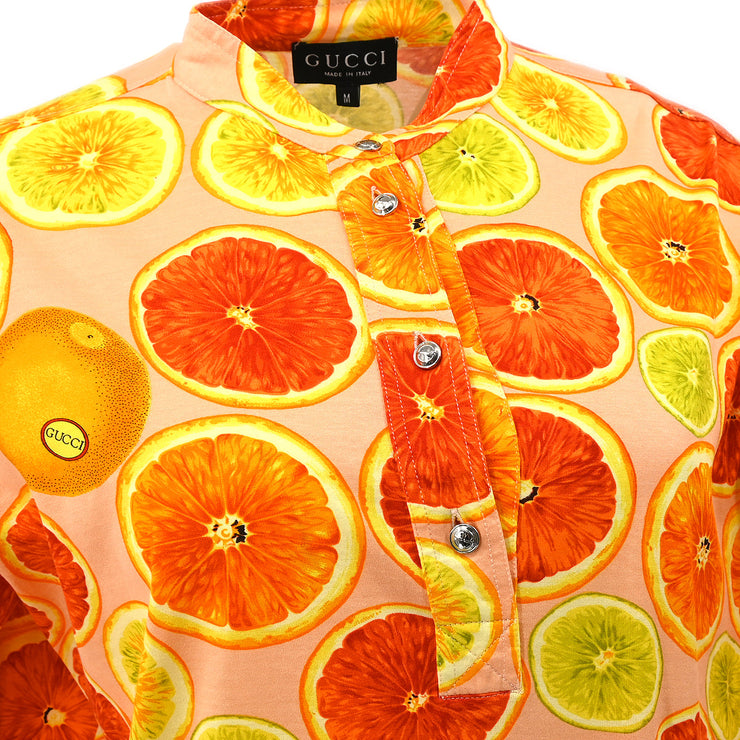 Gucci Blouse Shirt Orange #M