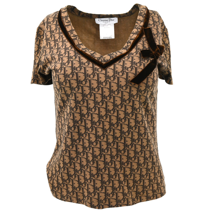 Christian Dior 2005 Trotter T-shirt Top Brown #40