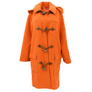 Hermes Duffel Coat Orange #46