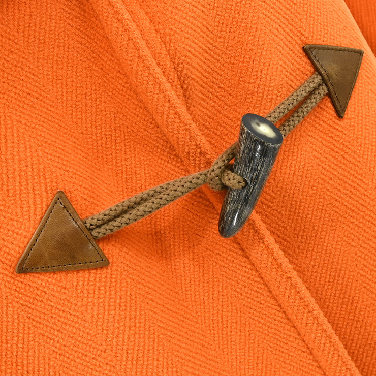 Hermes Duffel Coat Orange #46