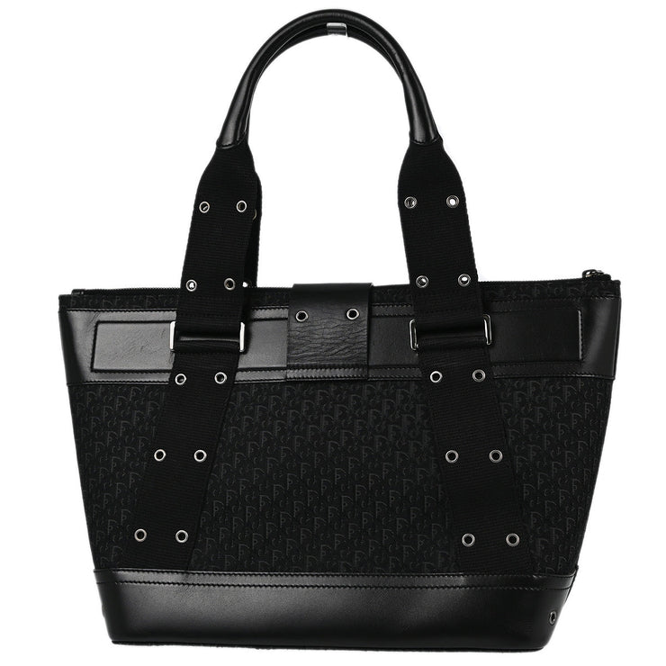 Christian Dior Black Street Chic Trotter Tote Handbag