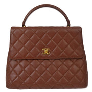 Chanel Brown Caviar Kelly Handbag