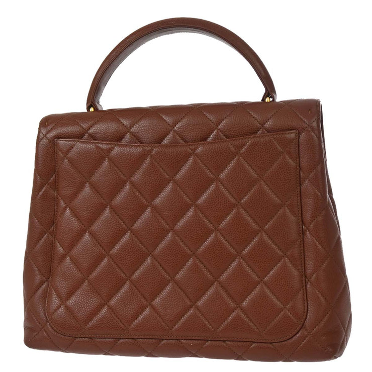 Chanel Brown Caviar Kelly Handbag