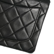 Chanel Black Lambskin Mini Classic Square Flap Shoulder Bag 17