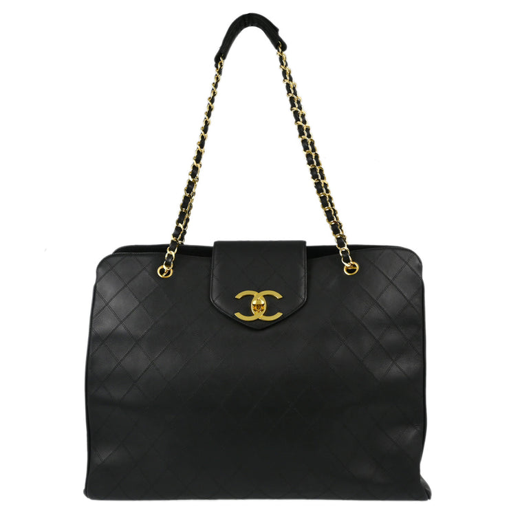 Chanel Black Lambskin Supermodel Bicolore Shoulder Bag