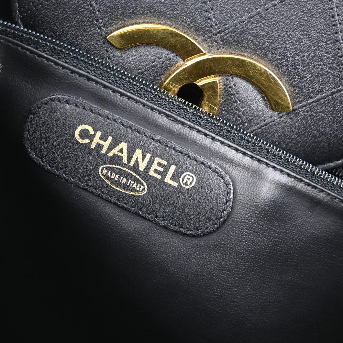 Chanel Black Lambskin Bicolore Supermodel Shoulder Bag