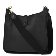 Hermes Black Taurillon Clemence Evelyne 33 GM Shoulder Bag