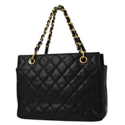 Chanel Black Caviar Petite Timeless Tote PTT Chain Handbag