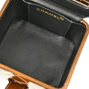 Chanel Bronze Patent Leather Vanity Handbag