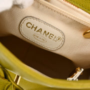 Chanel Green Caviar Triple CC Backpack