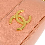 Chanel Pink Caviar Triple CC Bucket Shoulder Bag