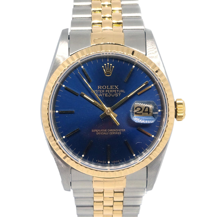 Rolex Oyster Perpetual Datejust Ref.16233 34mm Self-winding Watch 18KYG