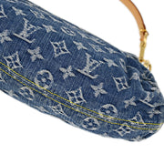 Louis Vuitton Blue Monogram Denim Mini Pleaty Handbag M95050