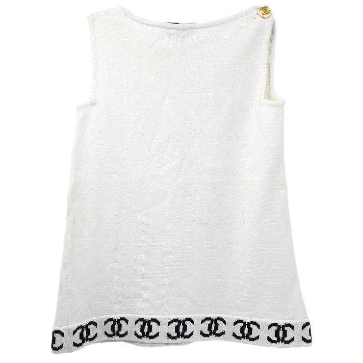 Chanel Sleeveless Top White